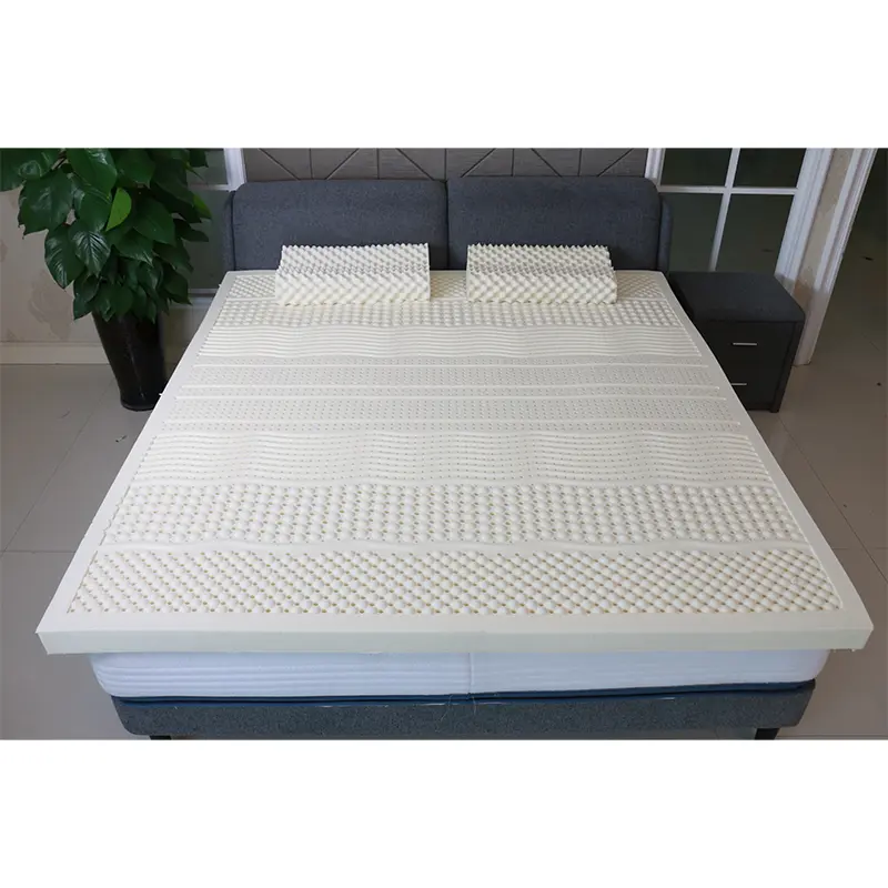 7-zone Flat Latex Mattress Topper สำหรับการนอนหลับ